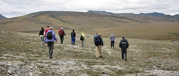 Trekking am Babbage River