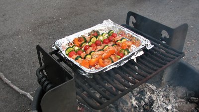 Garnelenspiesse vom Lagerfeuer