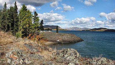 Morgenstimmung am Lake Laberge