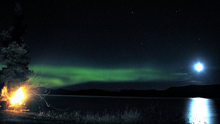 Polarlicht am Lake Laberge