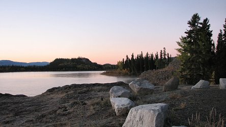 Morgenstimmung am Lake Laberge