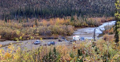 Fish Camp am Steese Highway